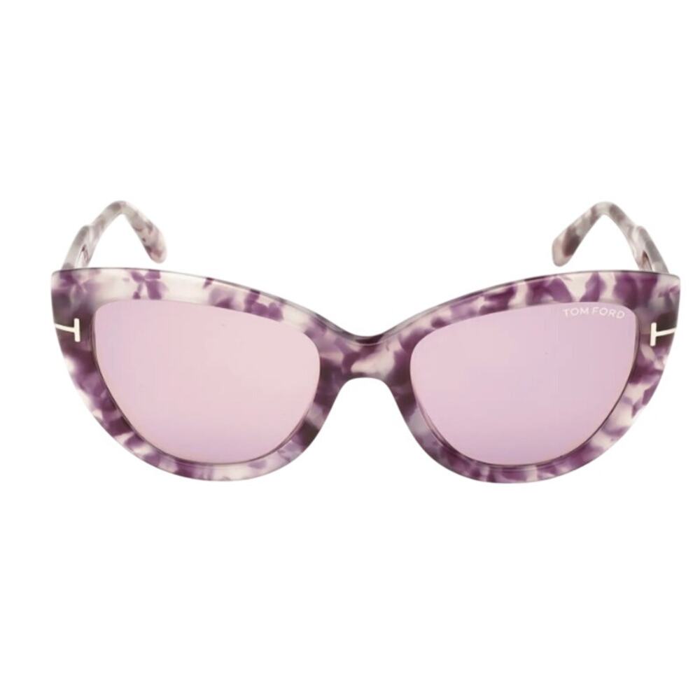 Tom Ford 55mm Cat Eye Sunglasses havana Violet